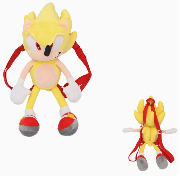 Hot Selling Sonic the Hedgehog Plush Backpack Plush bag