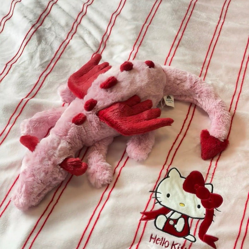 Jellycat plush toys with complete labels, including the Sun, Barcelona Bear cub, and Flying Dragon plush toys, available for wholesale as gifts