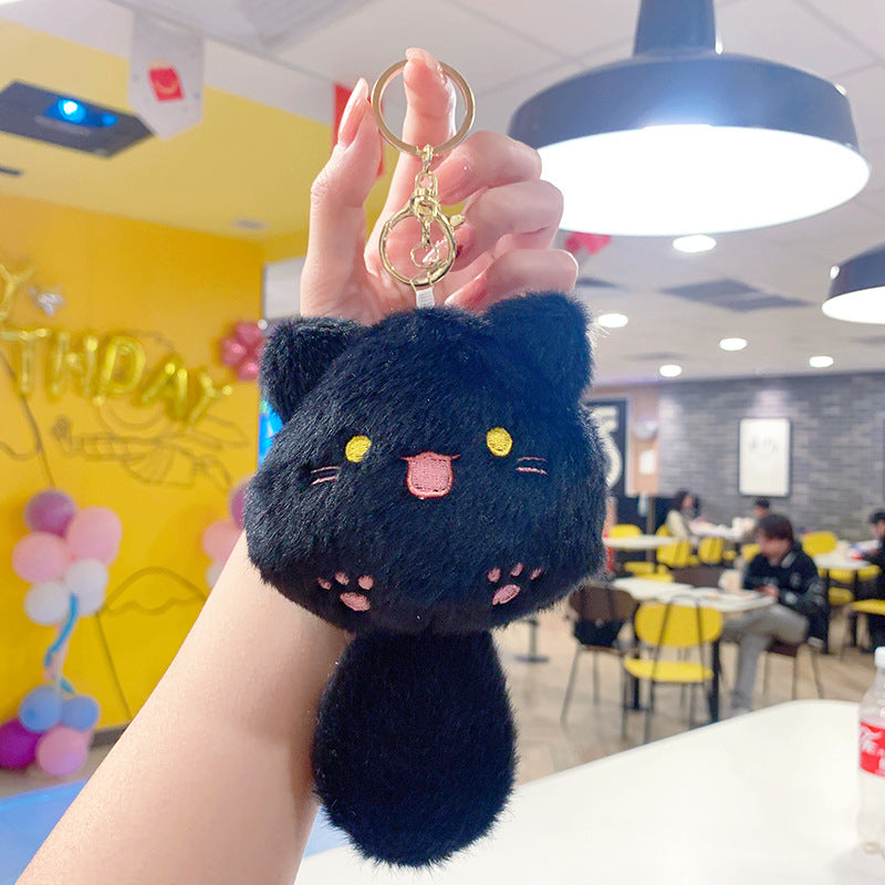 Cartoon Kuromi Plush Keychain Cute Schoolbag Pendant Keychain Pendant Boutique