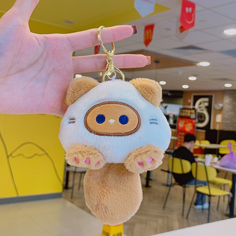 Cartoon Kuromi Plush Keychain Cute Schoolbag Pendant Keychain Pendant Boutique