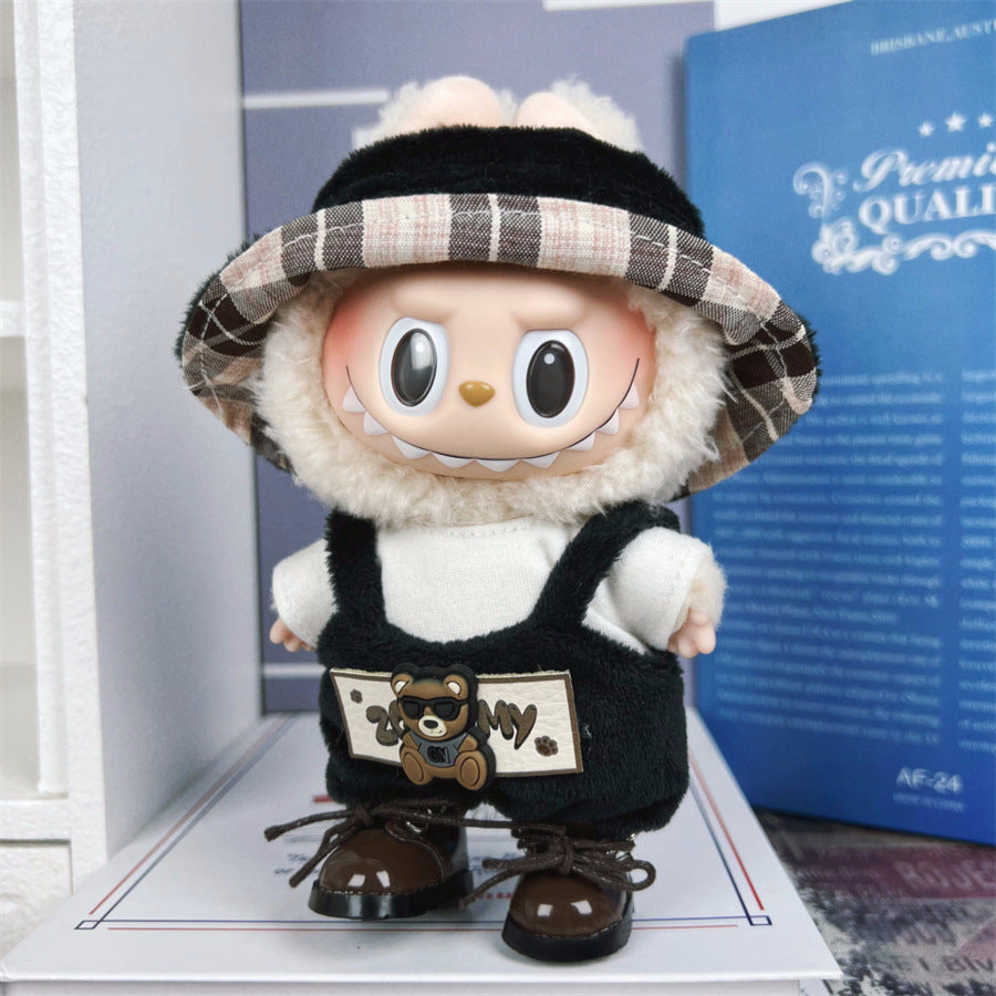 [Only clothes] 17CM LABUBU doll can wear clothes LABUBU pendant can be worn as a sports casual suit