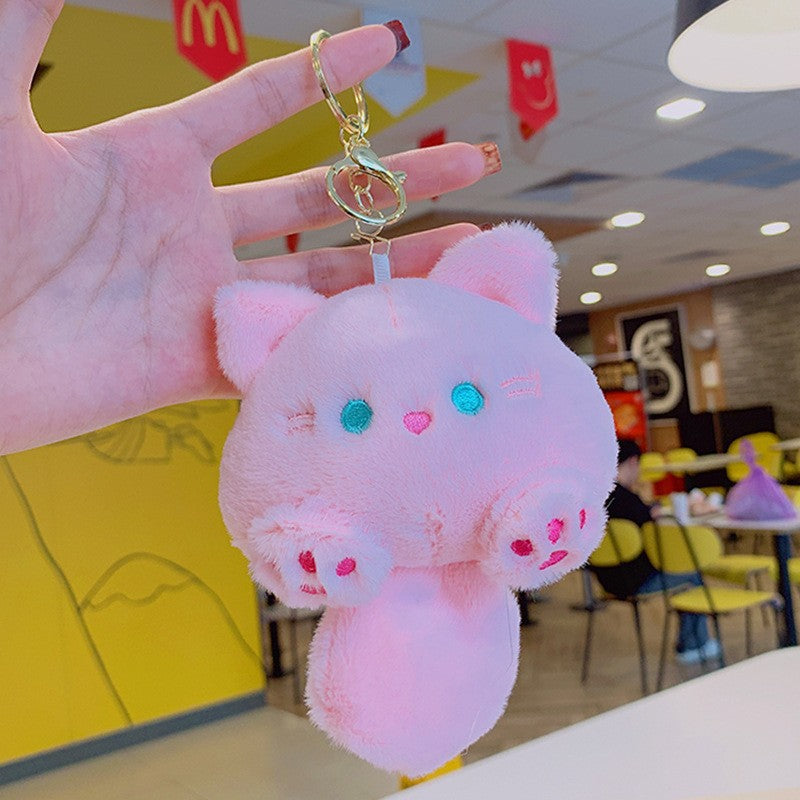 Cartoon Kuromi Plush Keychain Cute Schoolbag Pendant Keychain Pendant Boutique