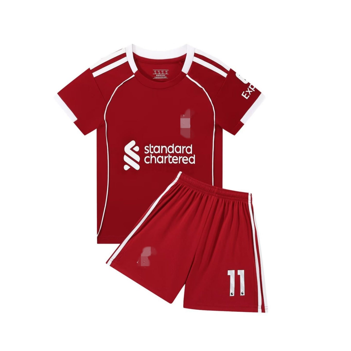 25-26 Liverpool P home No. 11 club football uniform children's team uniform jersey size 14-30