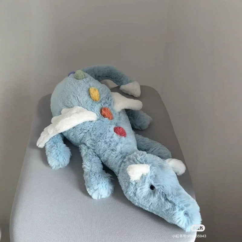 Jellycat plush toys with complete labels, including the Sun, Barcelona Bear cub, and Flying Dragon plush toys, available for wholesale as gifts