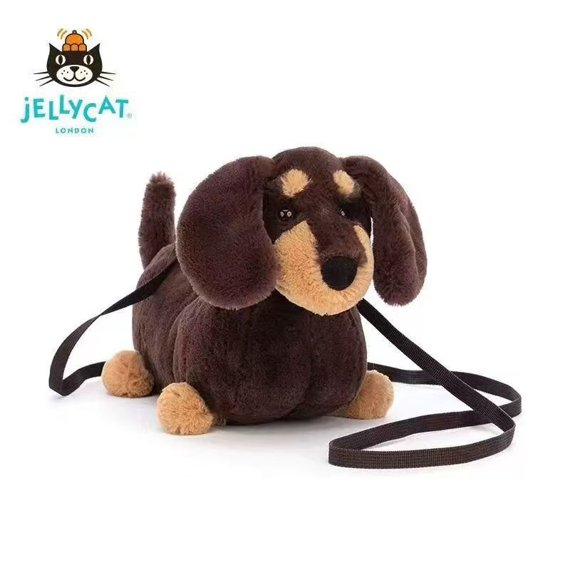 Jellycat plush toys with complete labels, including the Sun, Barcelona Bear cub, and Flying Dragon plush toys, available for wholesale as gifts
