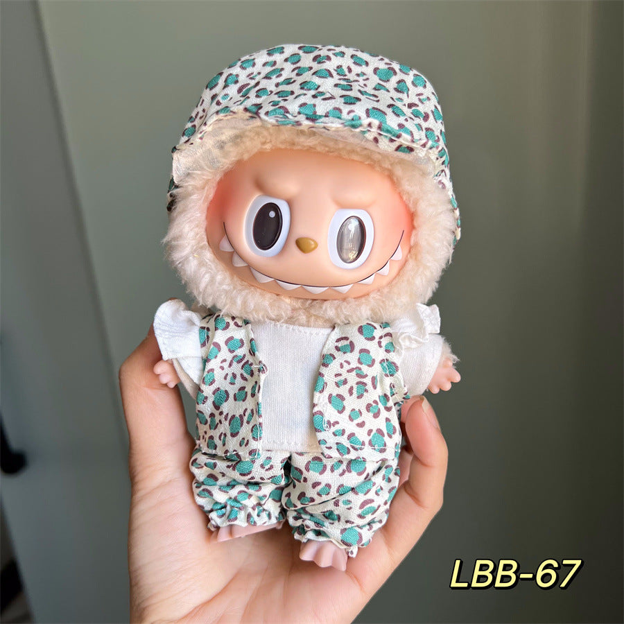 [Only clothes] 17CM LABUBU doll can wear clothes LABUBU pendant can be worn as a sports casual suit