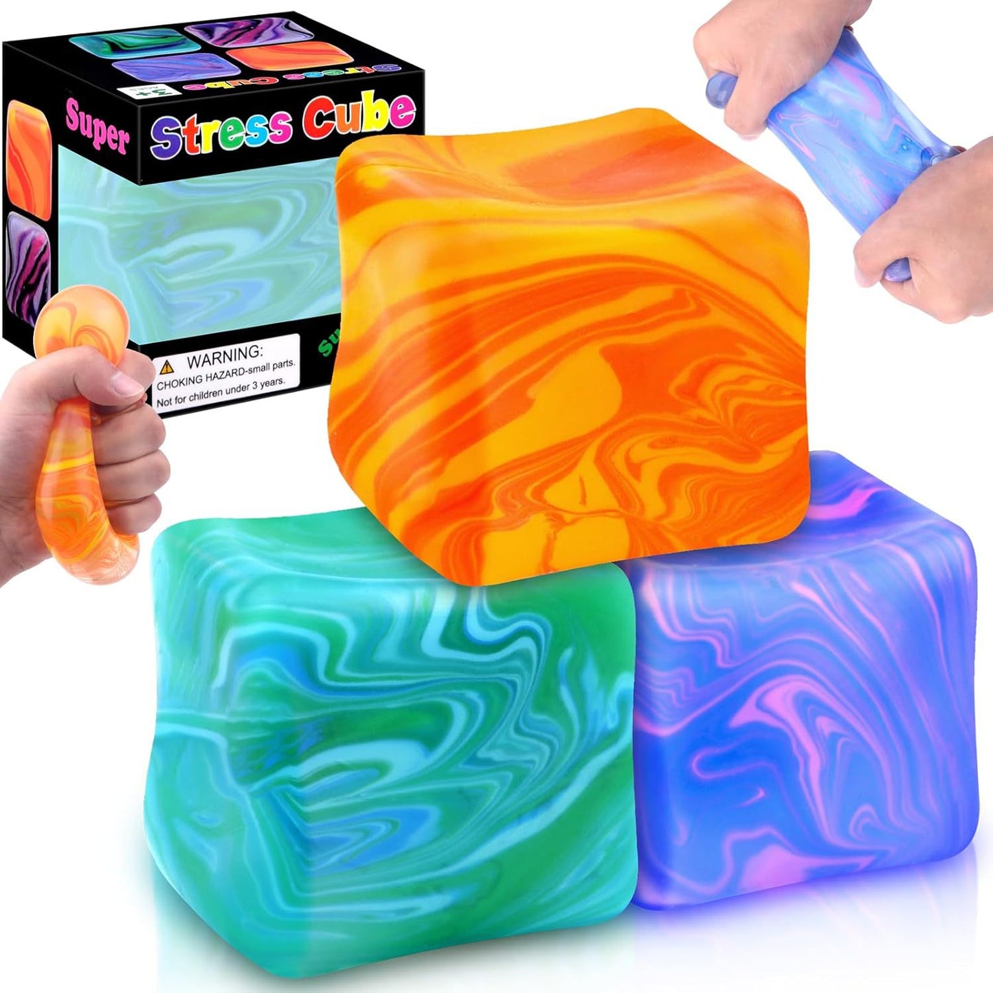 Amazon Needoh same style textured block maltose squeeze toy stress relief toy with slow rebound squeeze