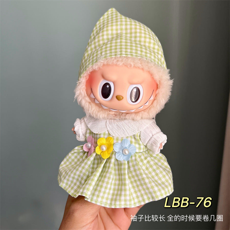 [Only clothes] 17CM LABUBU doll can wear clothes LABUBU pendant can be worn as a sports casual suit