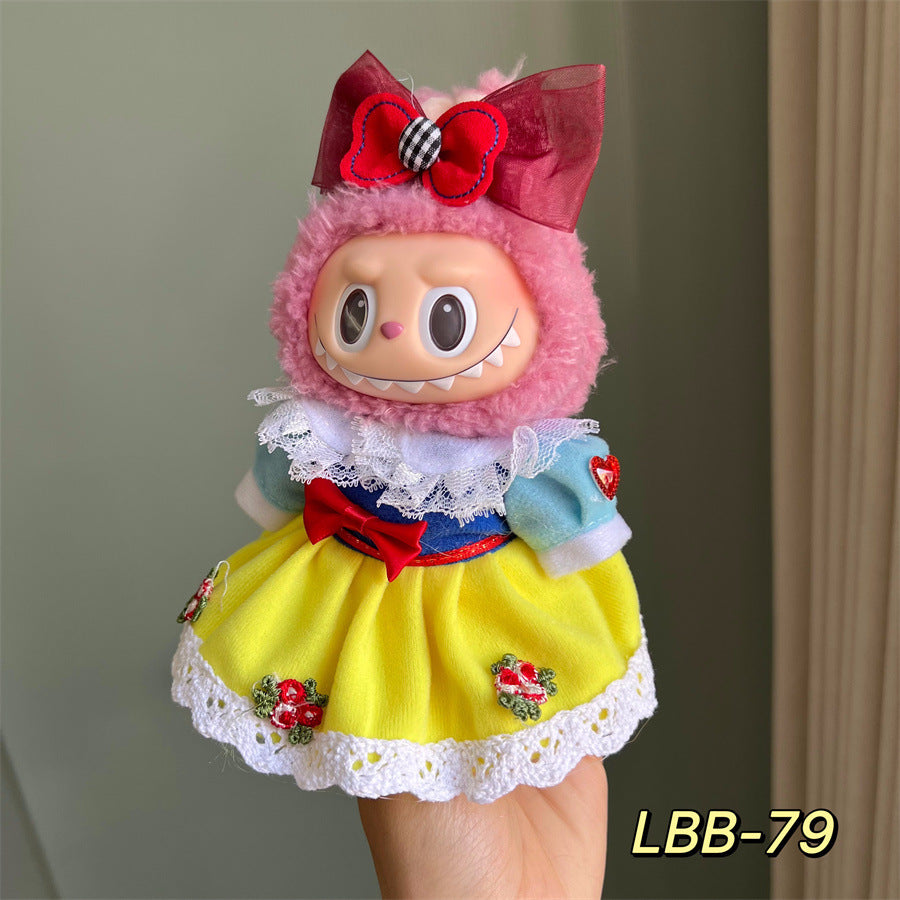 [Only clothes] 17CM LABUBU doll can wear clothes LABUBU pendant can be worn as a sports casual suit