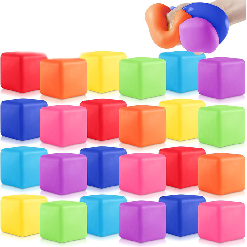 Amazon Needoh same style textured block maltose squeeze toy stress relief toy with slow rebound squeeze