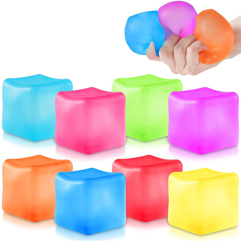 Amazon Needoh same style textured block maltose squeeze toy stress relief toy with slow rebound squeeze