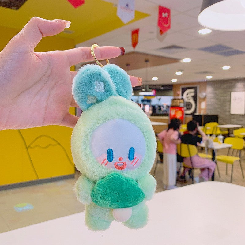 Cartoon Kuromi Plush Keychain Cute Schoolbag Pendant Keychain Pendant Boutique
