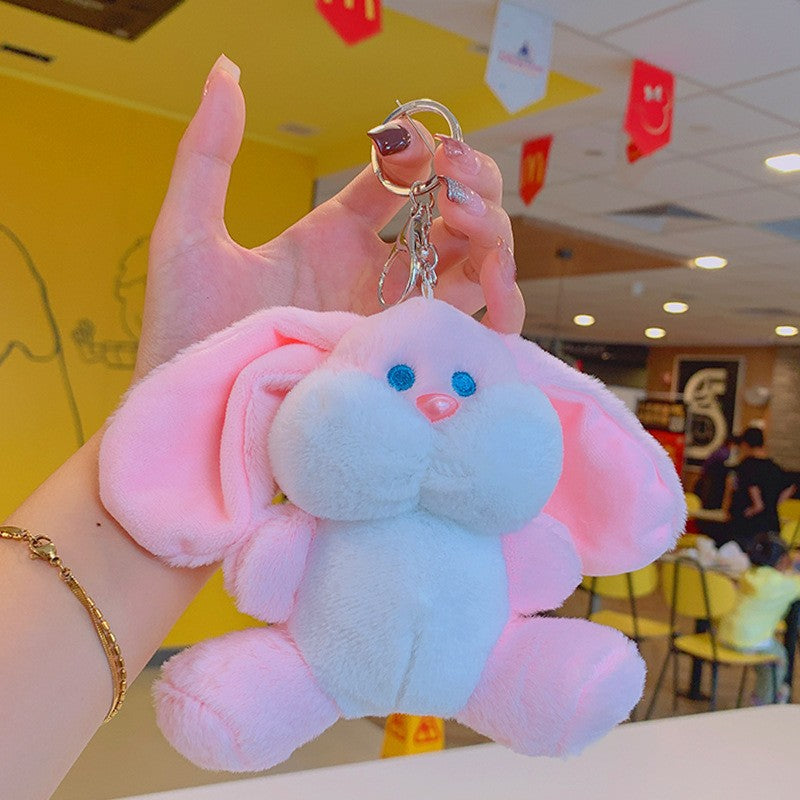 Cartoon Kuromi Plush Keychain Cute Schoolbag Pendant Keychain Pendant Boutique