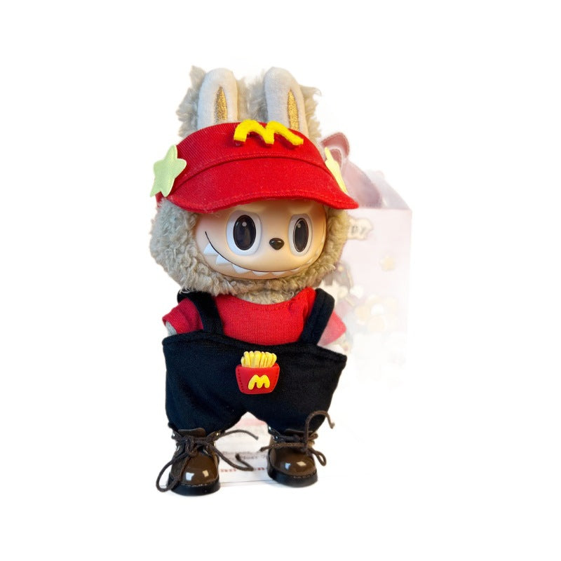 [Only clothes] 17CM LABUBU doll can wear clothes LABUBU pendant can be worn as a sports casual suit