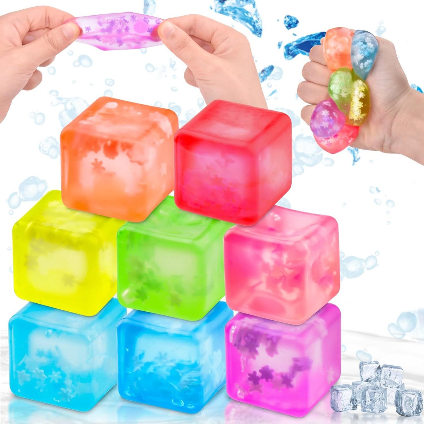 Amazon Needoh same style textured block maltose squeeze toy stress relief toy with slow rebound squeeze