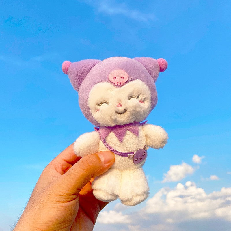 Cartoon Kuromi Plush Keychain Cute Schoolbag Pendant Keychain Pendant Boutique