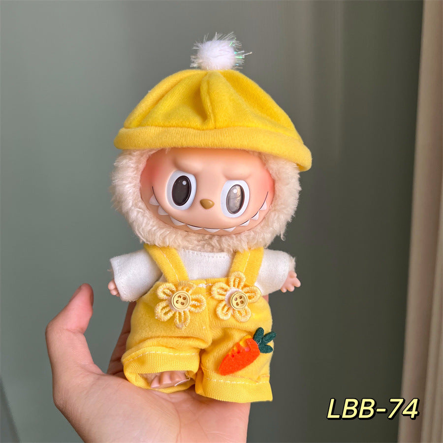 [Only clothes] 17CM LABUBU doll can wear clothes LABUBU pendant can be worn as a sports casual suit