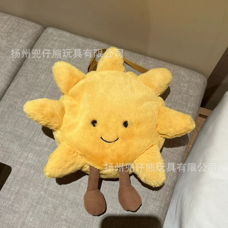 Jellycat plush toys with complete labels, including the Sun, Barcelona Bear cub, and Flying Dragon plush toys, available for wholesale as gifts