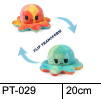 Dyeing colors Reversible Octopus 20cm