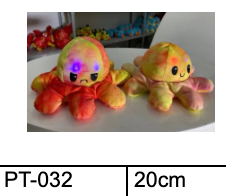 Dyeing colors Reversible Octopus 20cm