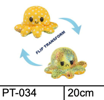 Dyeing colors Reversible Octopus 20cm