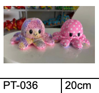 Dyeing colors Reversible Octopus 20cm